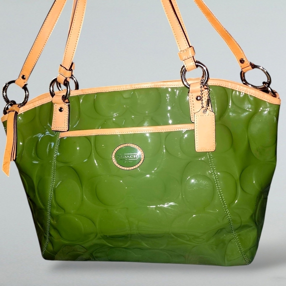 Coach F20028 Peyton Embossed Patent Leather Tote